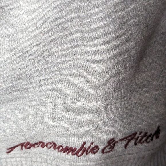 Abercrombie & Fitch Gray Half Zip Hoodie - Picture 7 of 8